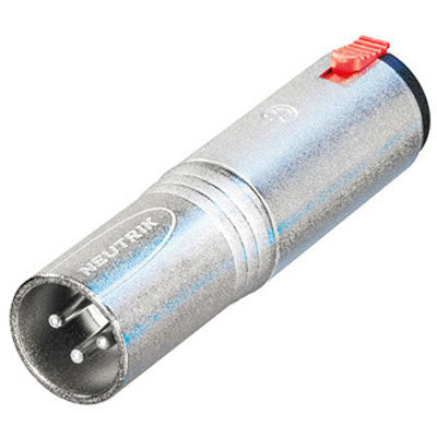 Neutrik NA3MJ 3 Pin Male XLR to 1/4" TRS Stereo Locking Adapter