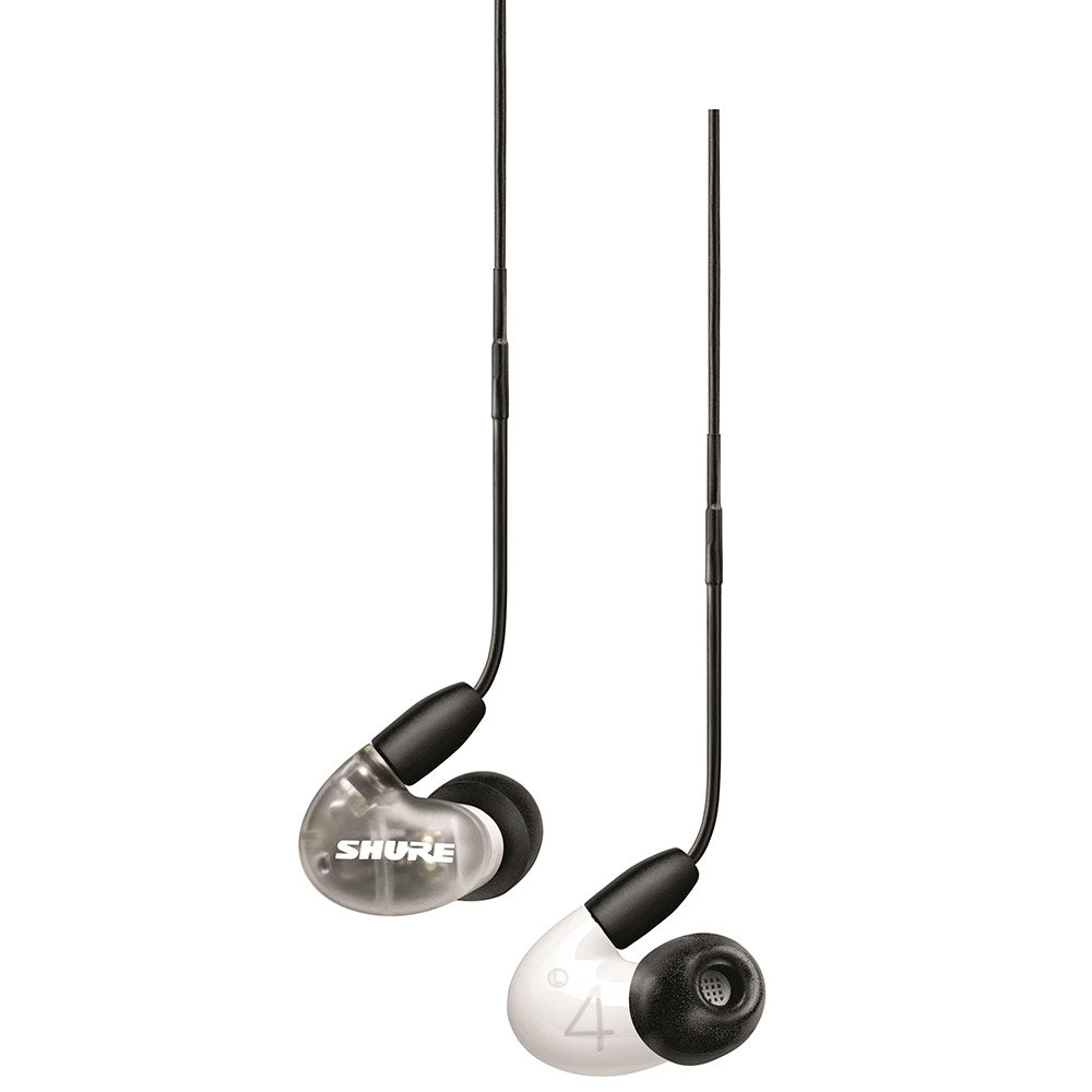 Shure SE42HYBK+UNI AIONIC 4 Hybrid Earphones with Universal Cable (White)