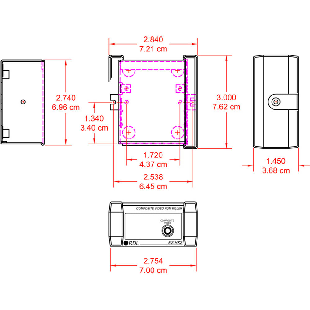 RDL EZ-HK2 Composite Video Hum Killer / Eliminator