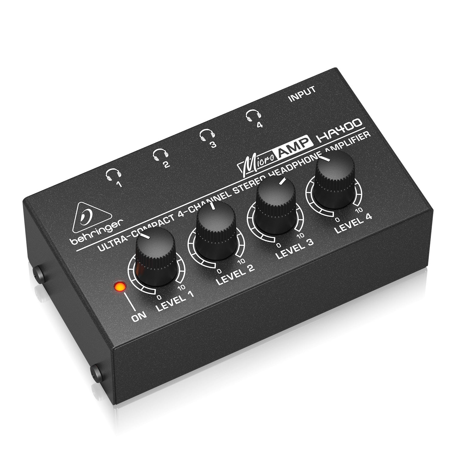 Behringer HA400 Ultra Compact 4-Channel Headphone Amplifier - B-Stock