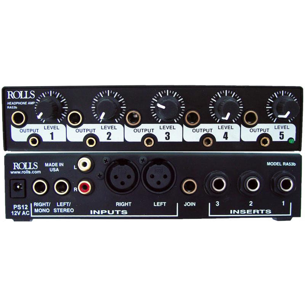 Rolls RA53B 5-Channel Stereo Headphone Amplifier