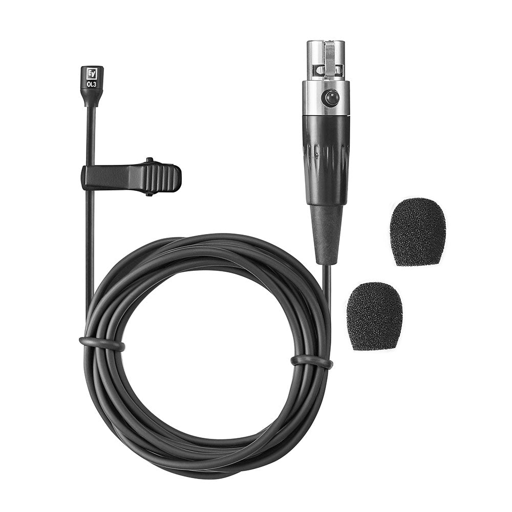 Electro-Voice RE3-ACC-OL3 Omnidirectional Lavalier Microphone with TA4F Connection
