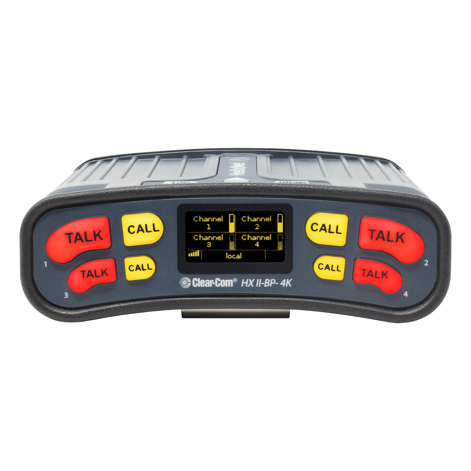 Clear-Com HXII-BP-4K-X4 - 4-Channel Beltpack for HelixNet Intercom (XLR4M)