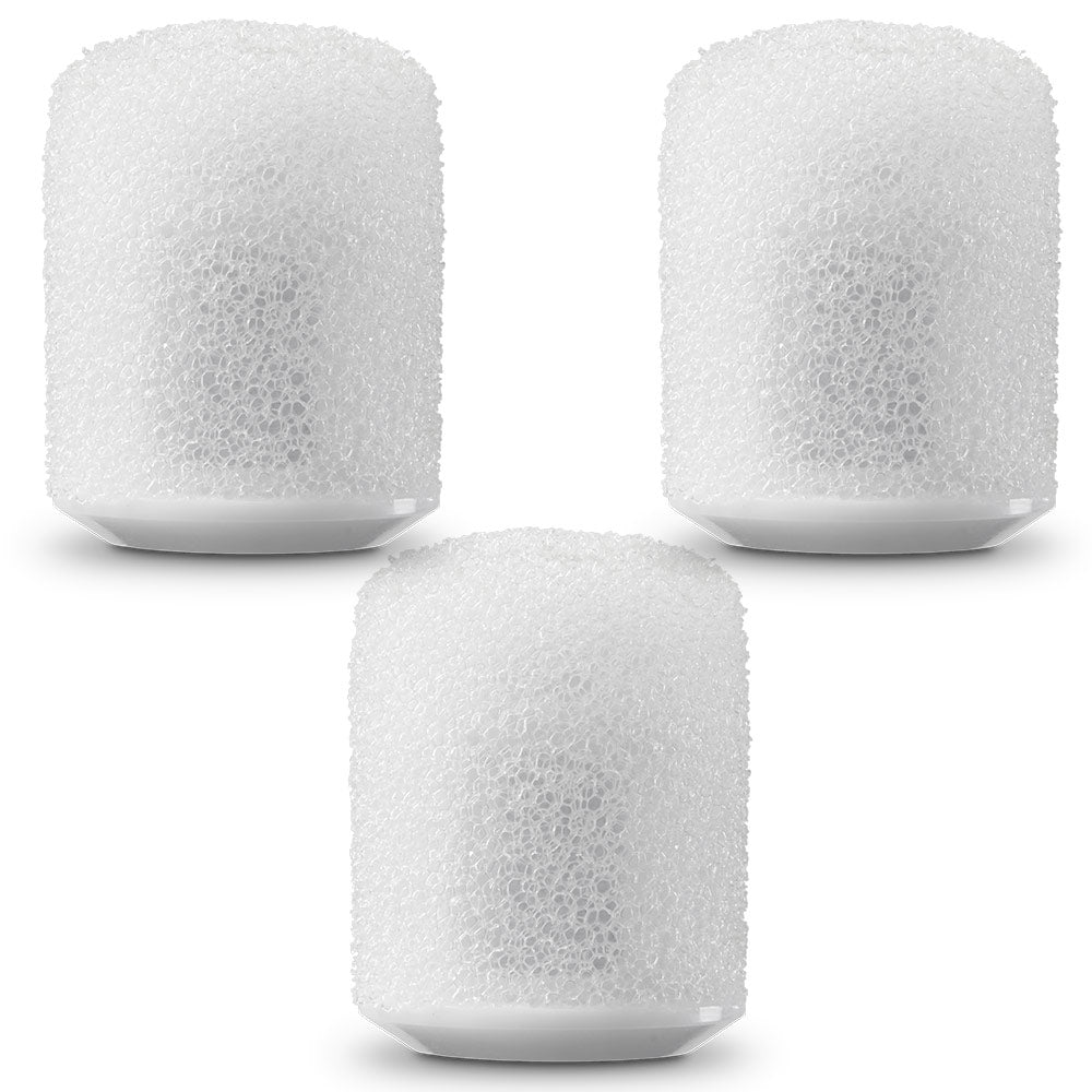 Shure RPMDL4SFWS Snap Fit Windscreens for DuraPlex Series (White / Set of 3)