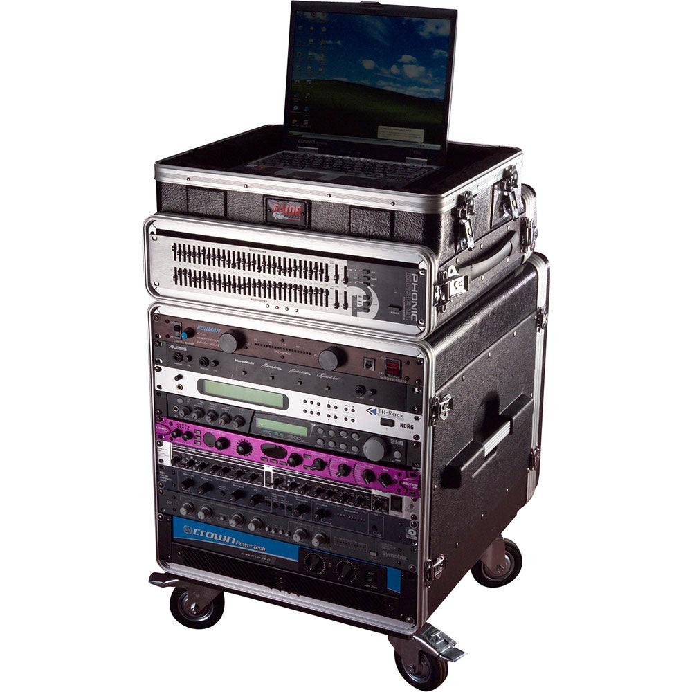 Gator GRC-BASE-10 Polyethylene 10-U Rack with a 21" Rackable Depth. Nests with Gator GRC series.