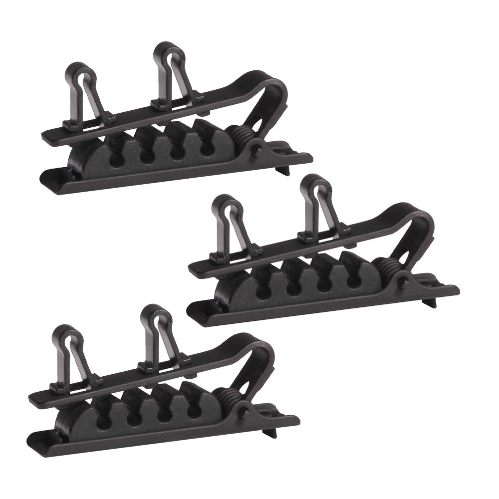 Shure RPMDL4DTC Dual Tie Clip for DL4 Lavalier (Black / Set of 3)