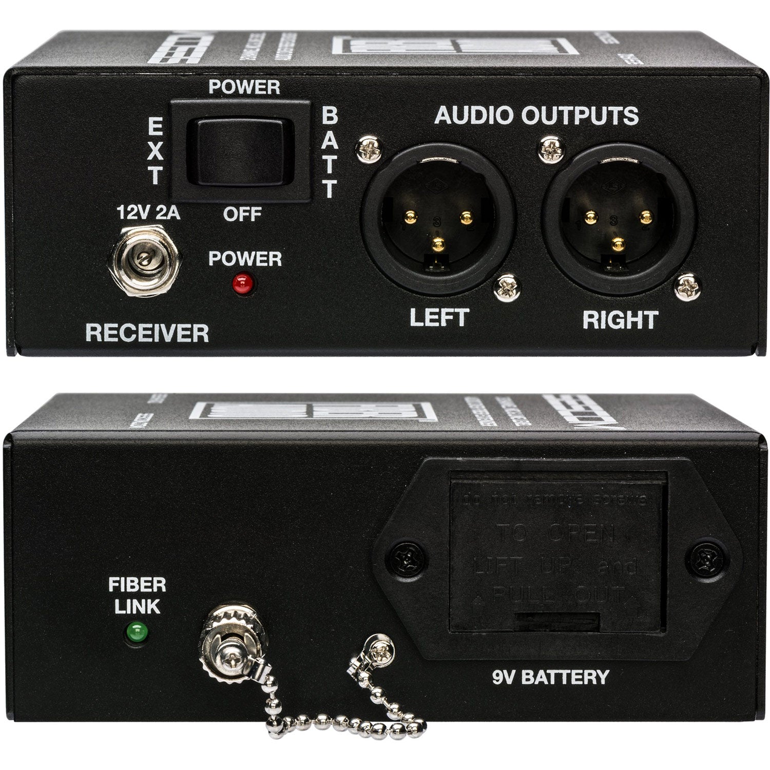 Sescom SES-X-FA2 Portable Battery Operated 2-Channel Mic & Line Level Audio Over Single Fiber Extender Kit