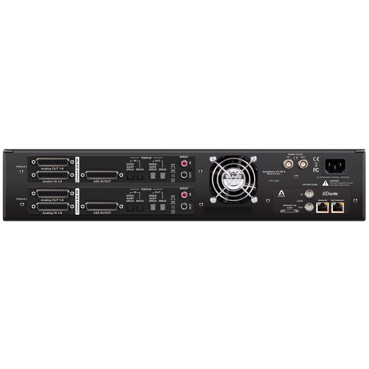 Apogee Symphony I/O MkII SE - Flagship Audio Interface (Dante/HDX / 2 x 8x8 Mic Pre)