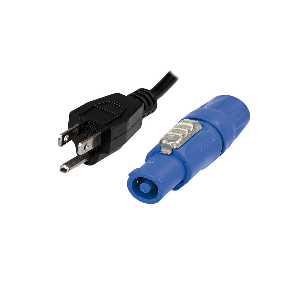 ProX XC-PWCE14-06 - 6 Foot 14 AWG High-Performance Power Cord (NEMA 5-15 Edison to Blue Male powerCON)