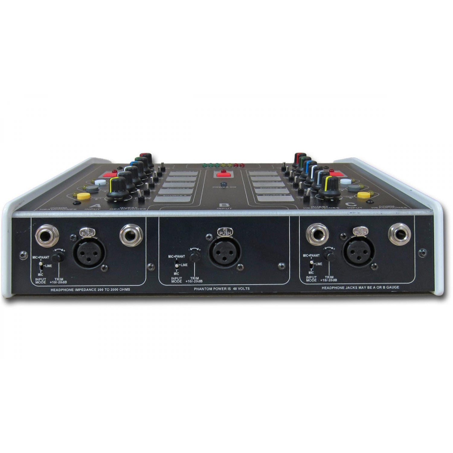 Glensound GS-CU001B MkII Version 1 - Three Commentator Unit With Electronic Balancing