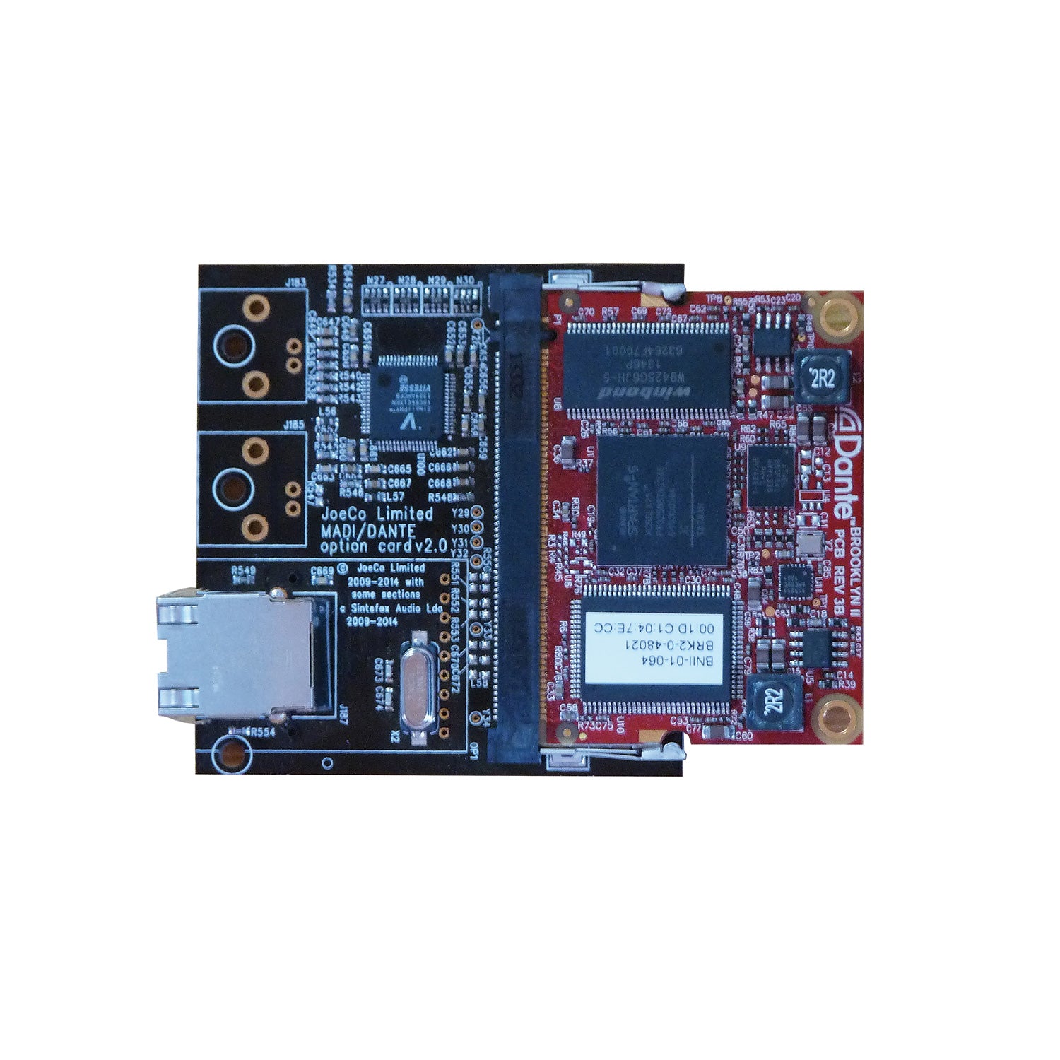 JoeCo BBR1MP-DAN - Dante Option Card for BBR1-MP BlackBox Recorder