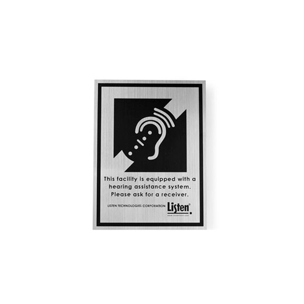 Listen Technologies LA-304 - Assistive Listening Notification Signage Kit
