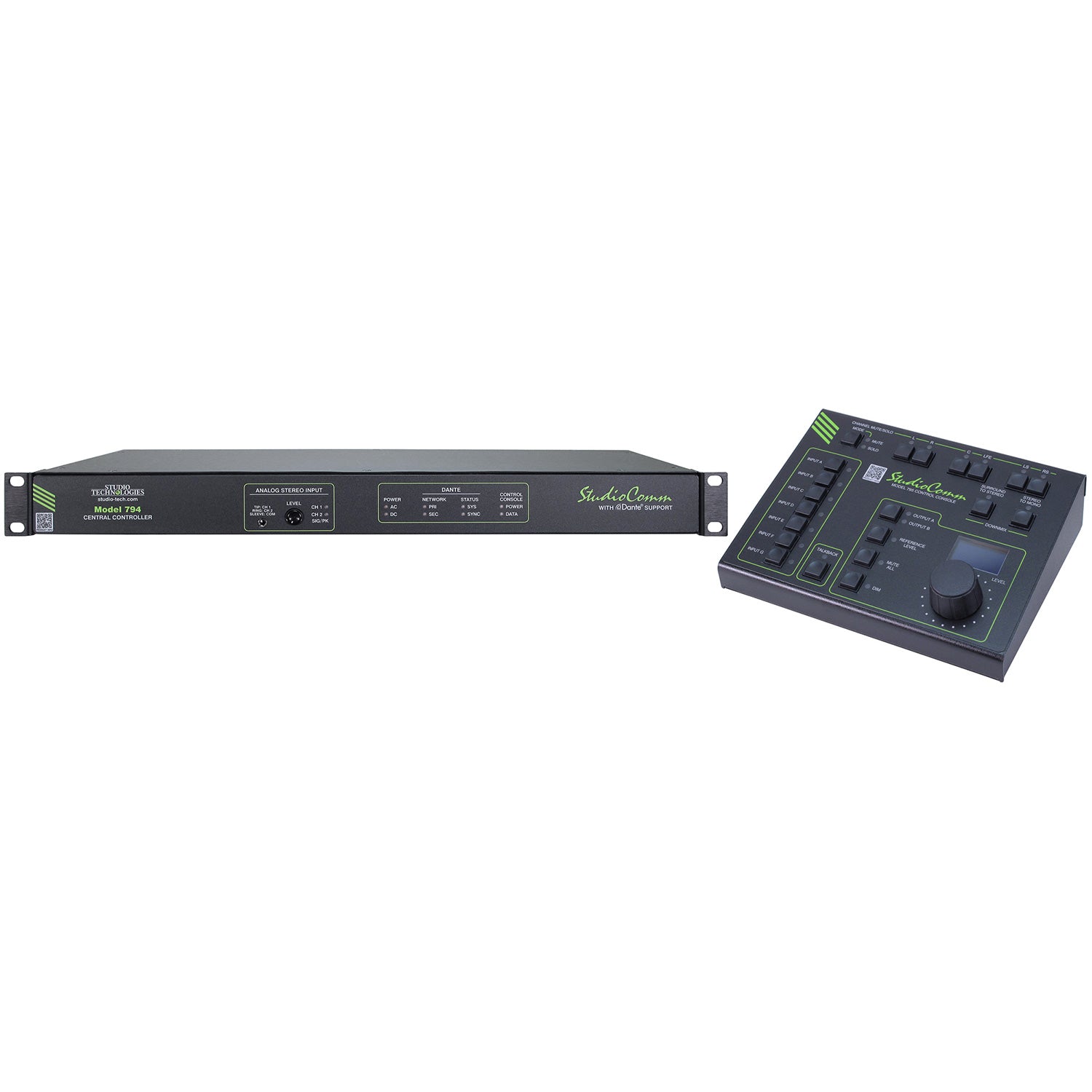 Studio Technologies Model 794-03/795 - StudioComm Monitor Controller System (Analog / Dante / Unbalanced AES)