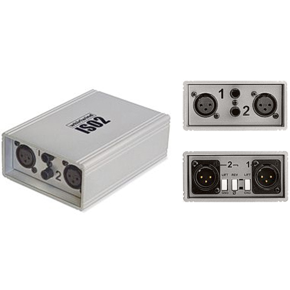 Whirlwind ISO-2 Dual Line Level Isolator and Balancer with Ground Lift Switches and Phase Switch