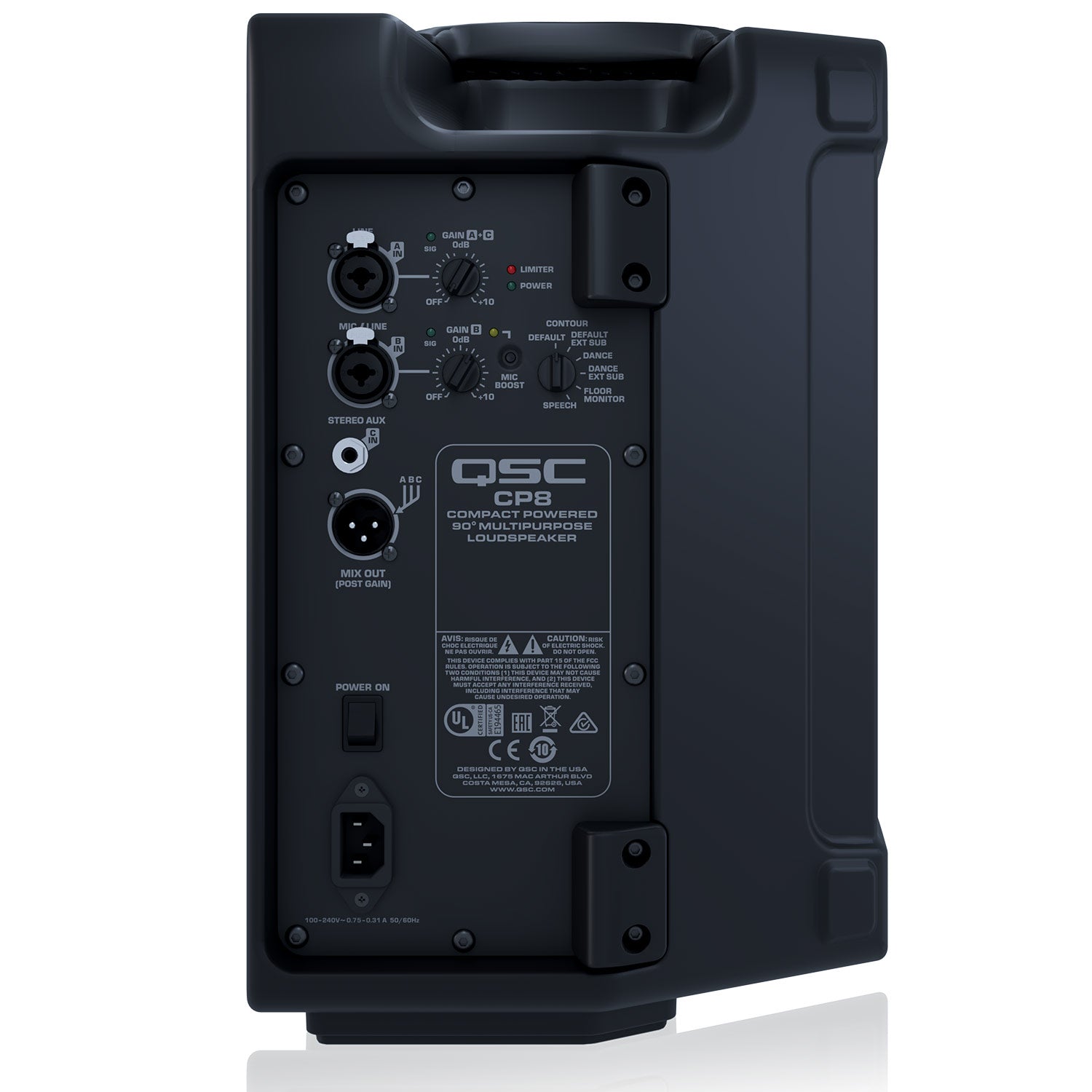 QSC CP8 Two-Way 8-Inch Active Loudspeaker