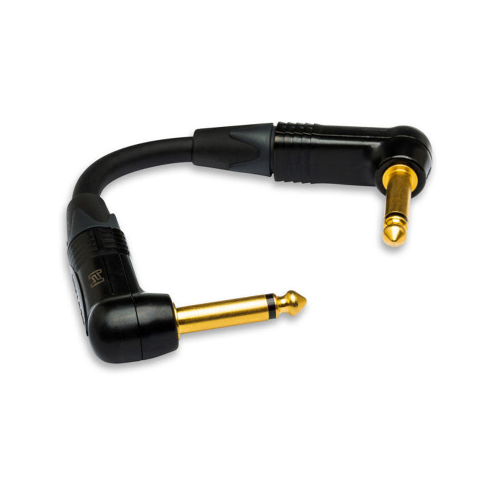 Hosa CGK-000.5RR Neutrik Right-angle to Same Edge Guitar Cable, 6 inches