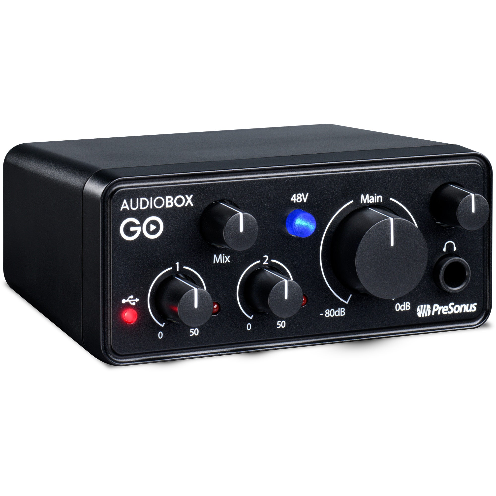 PreSonus AudioBox GO - Ultra-Compact Mobile 2x2 USB Audio Interface