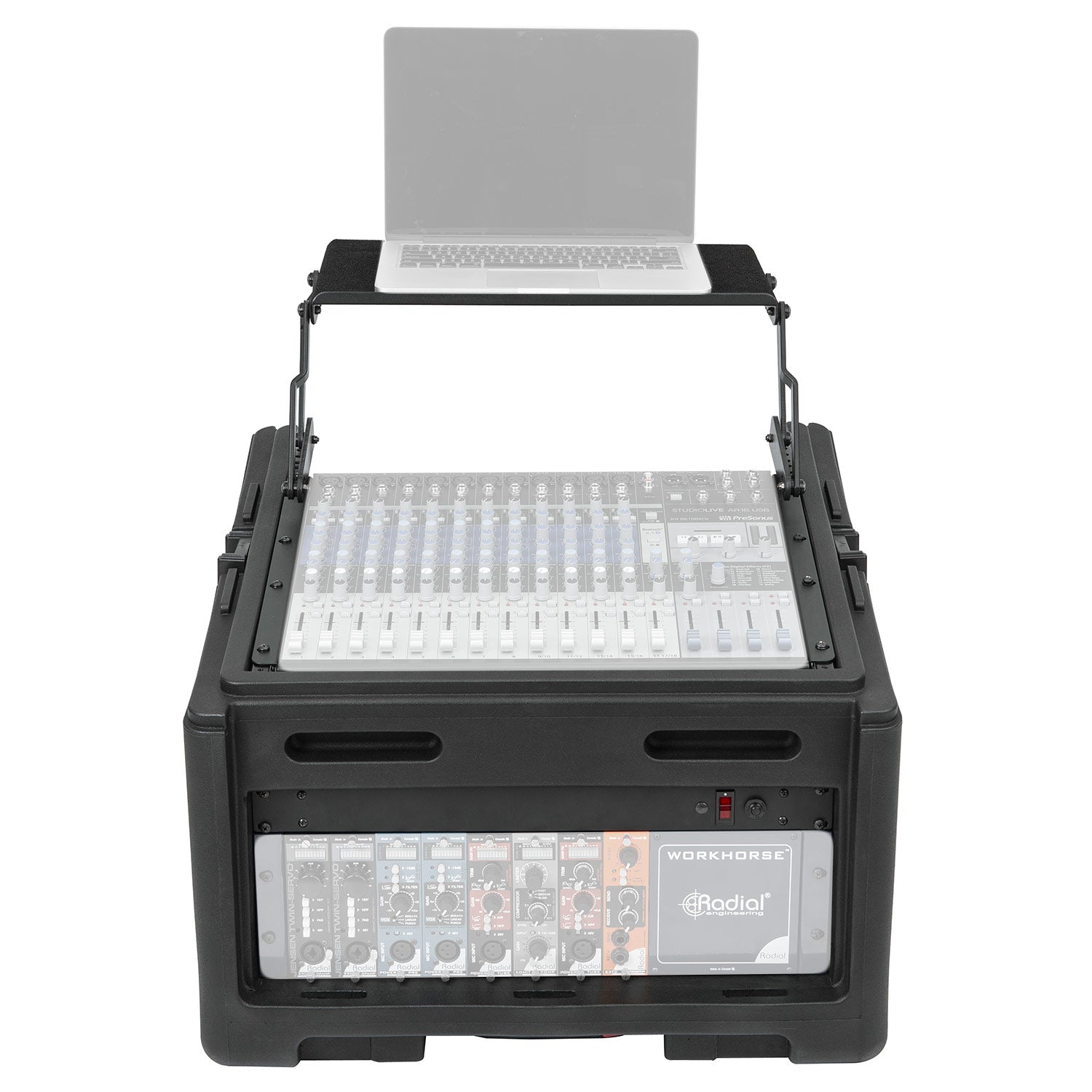 SKB 1SKB-R106W - 10 Over 6 Space Compact Rolling Rig with Handle and Wheels