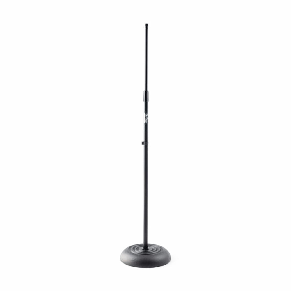On Stage MS7201B - 34-60 inch Adjustable Black Round Based Microphone Stand