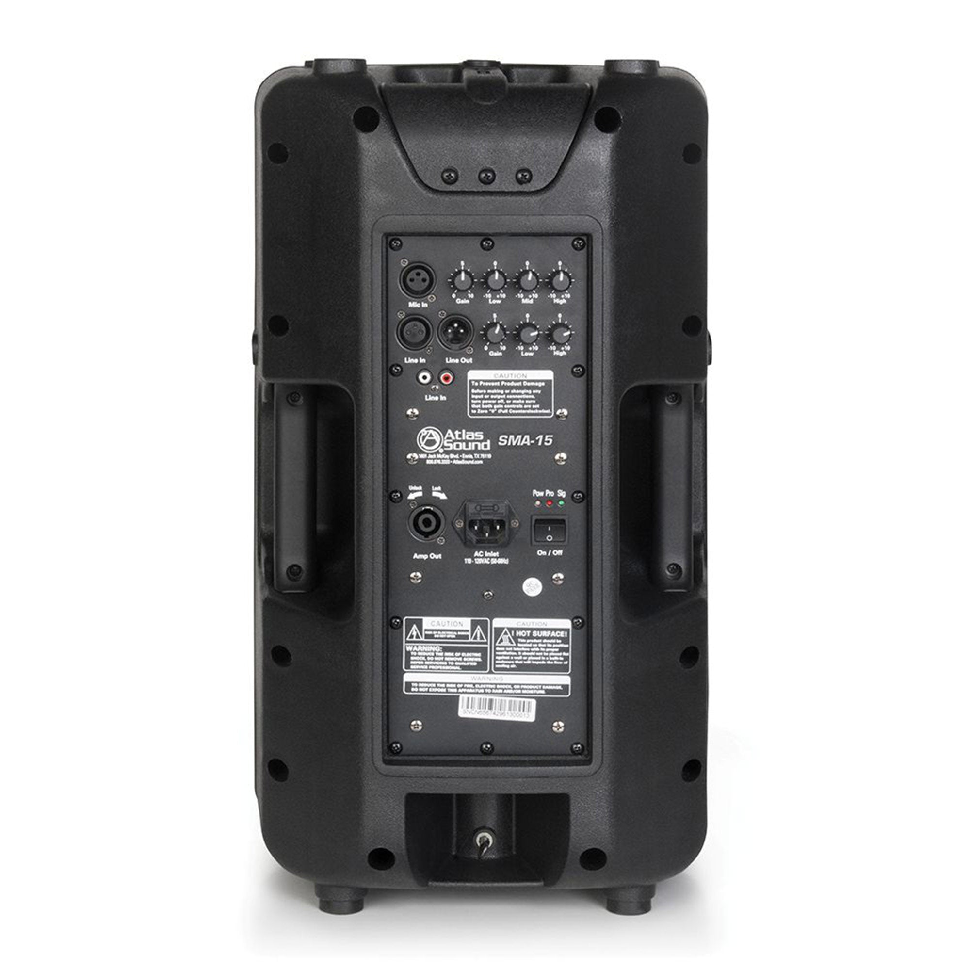 AtlasIED SMA-15 - 15-Inch 2-Way Powered Portable Loudspeaker