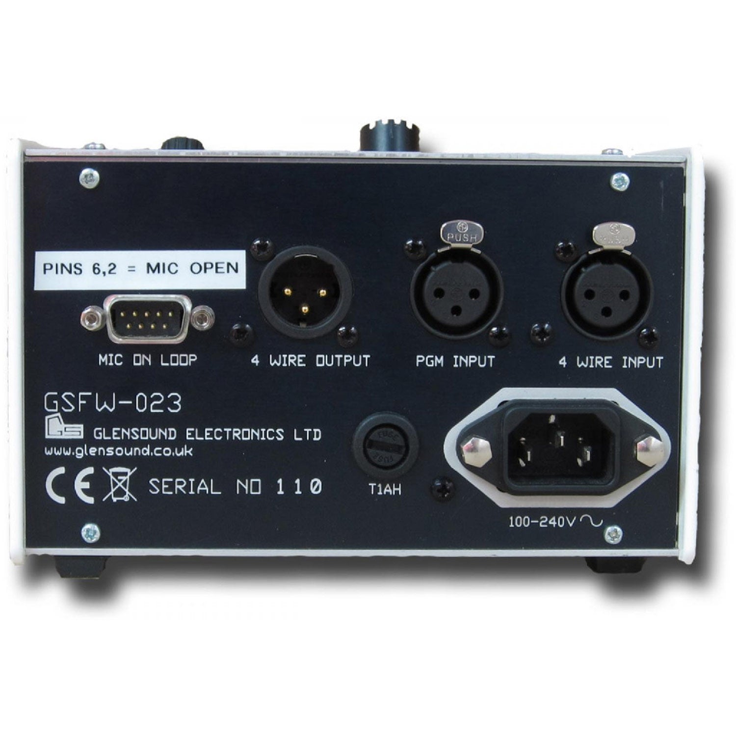 Glensound GS-FW023 - Versatile Single Channel Four Wire Desktop Unit