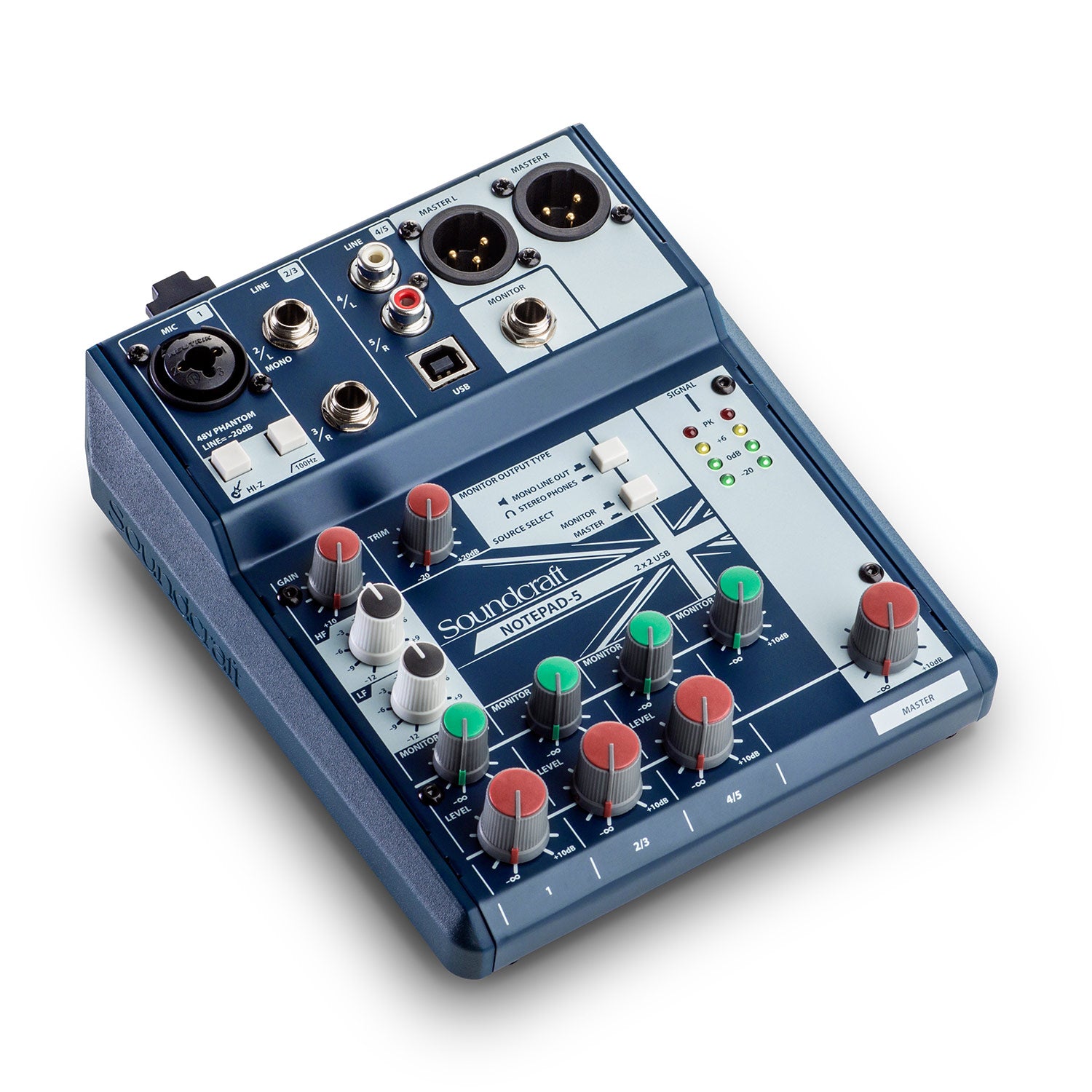 Soundcraft Notepad 5 Compact 5-Channel Mixer with USB I/O