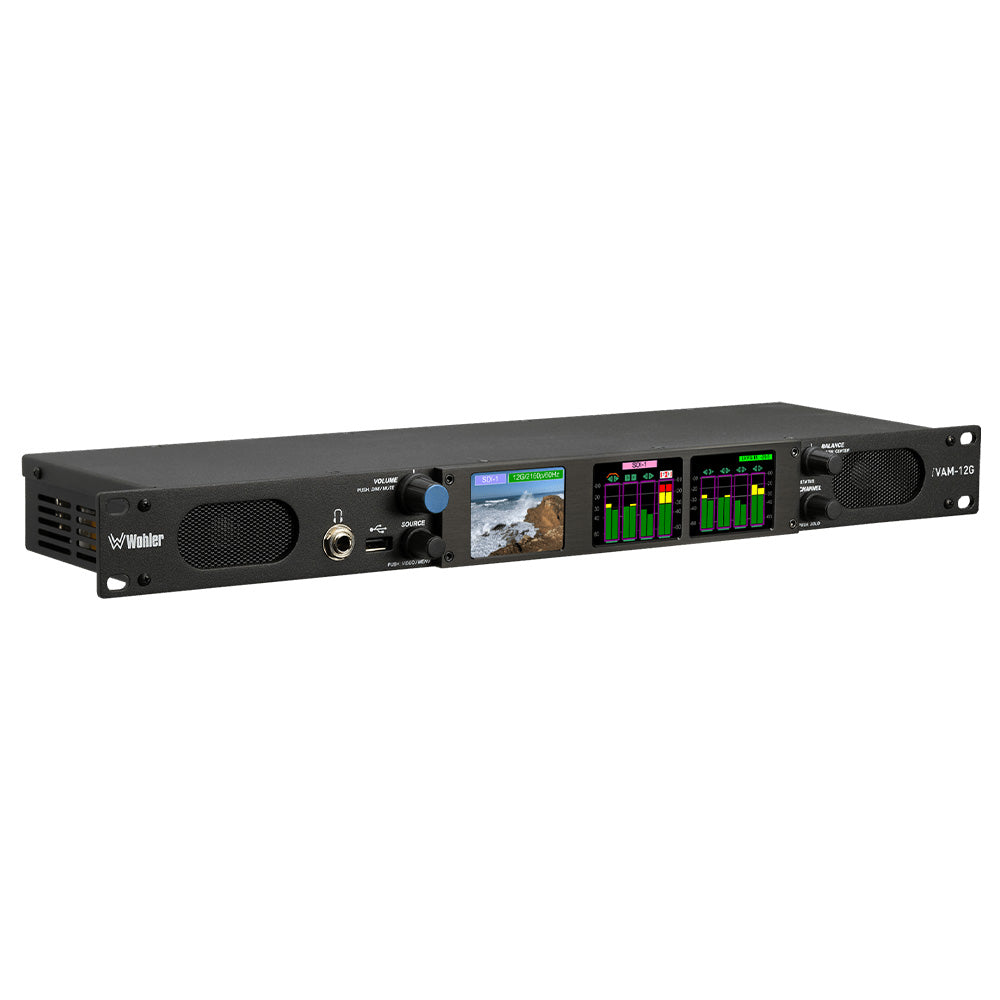 Wohler iVAM1-12G - 16-Channel 12G-SDI and Analog Audio Monitor