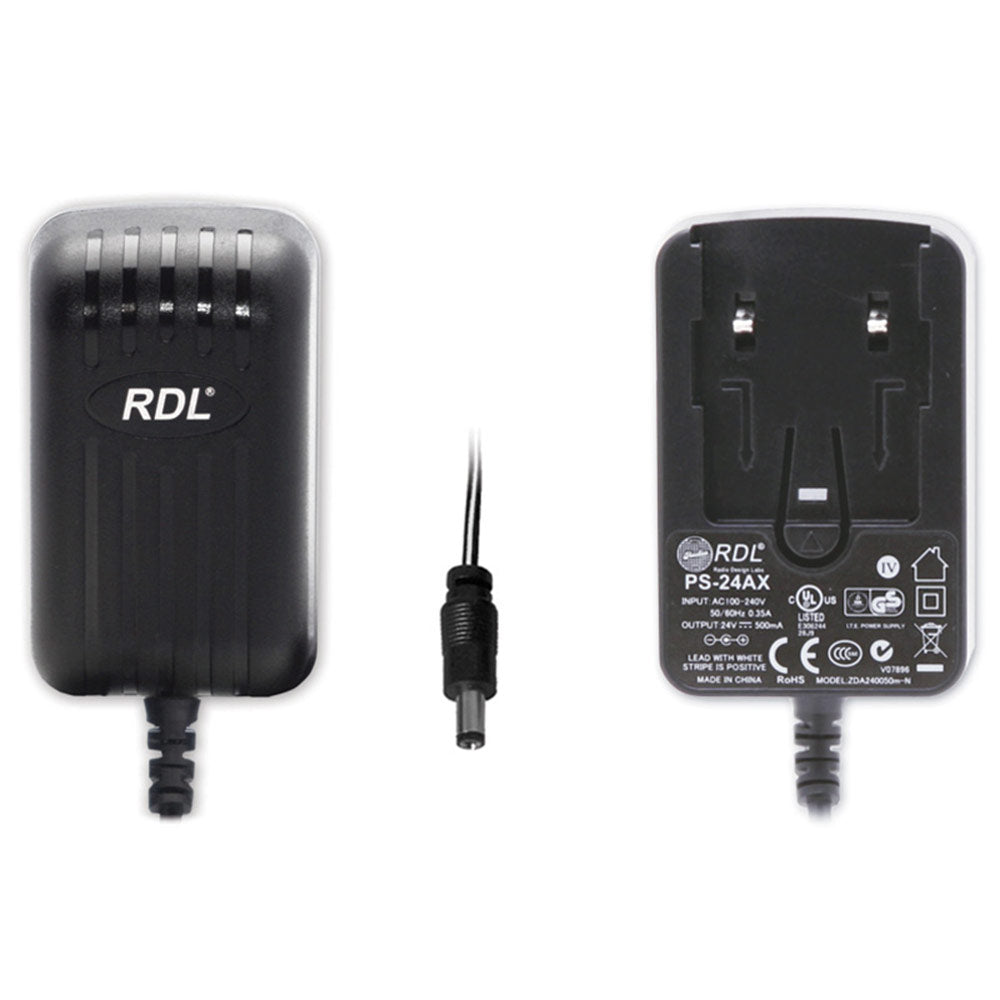 RDL PS-24AX Switching 24-Volt DC Power Supply (International)