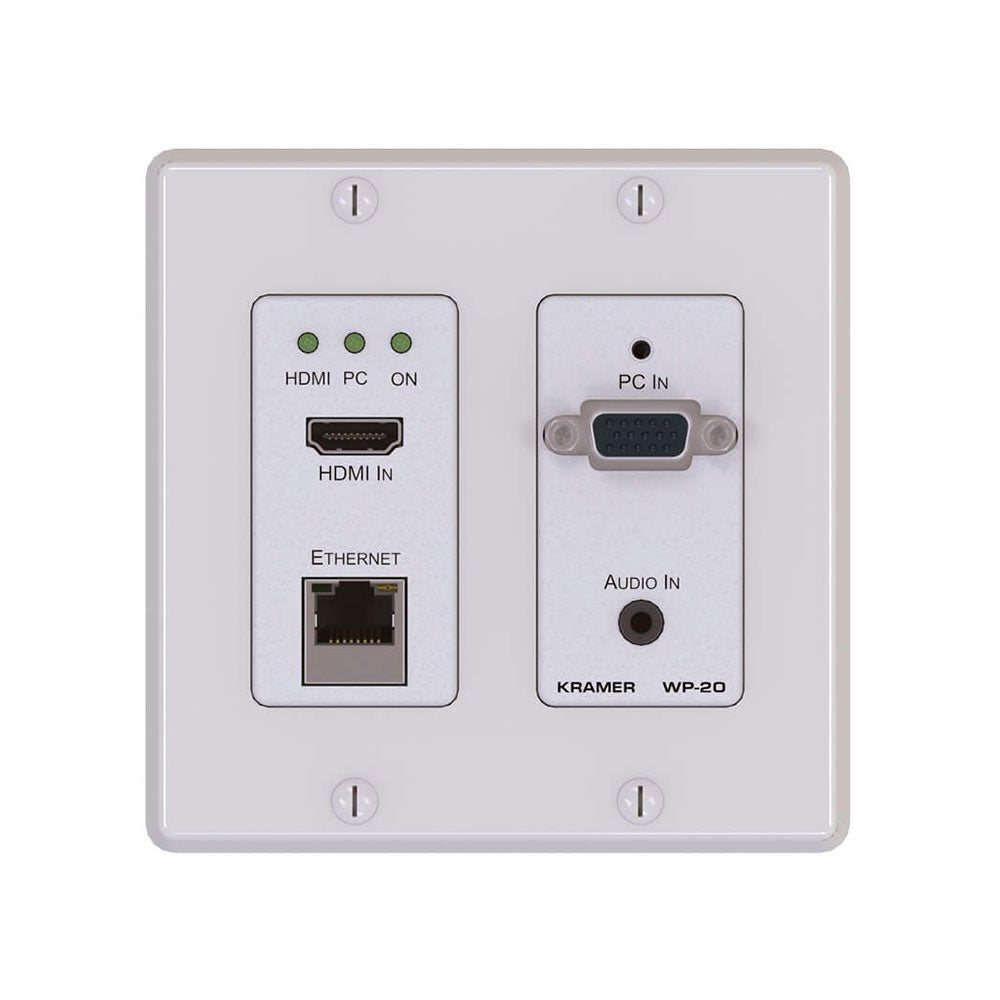 Kramer WP-20 HDMI and VGA Switcher and PoE Acceptor with Automation (White)
