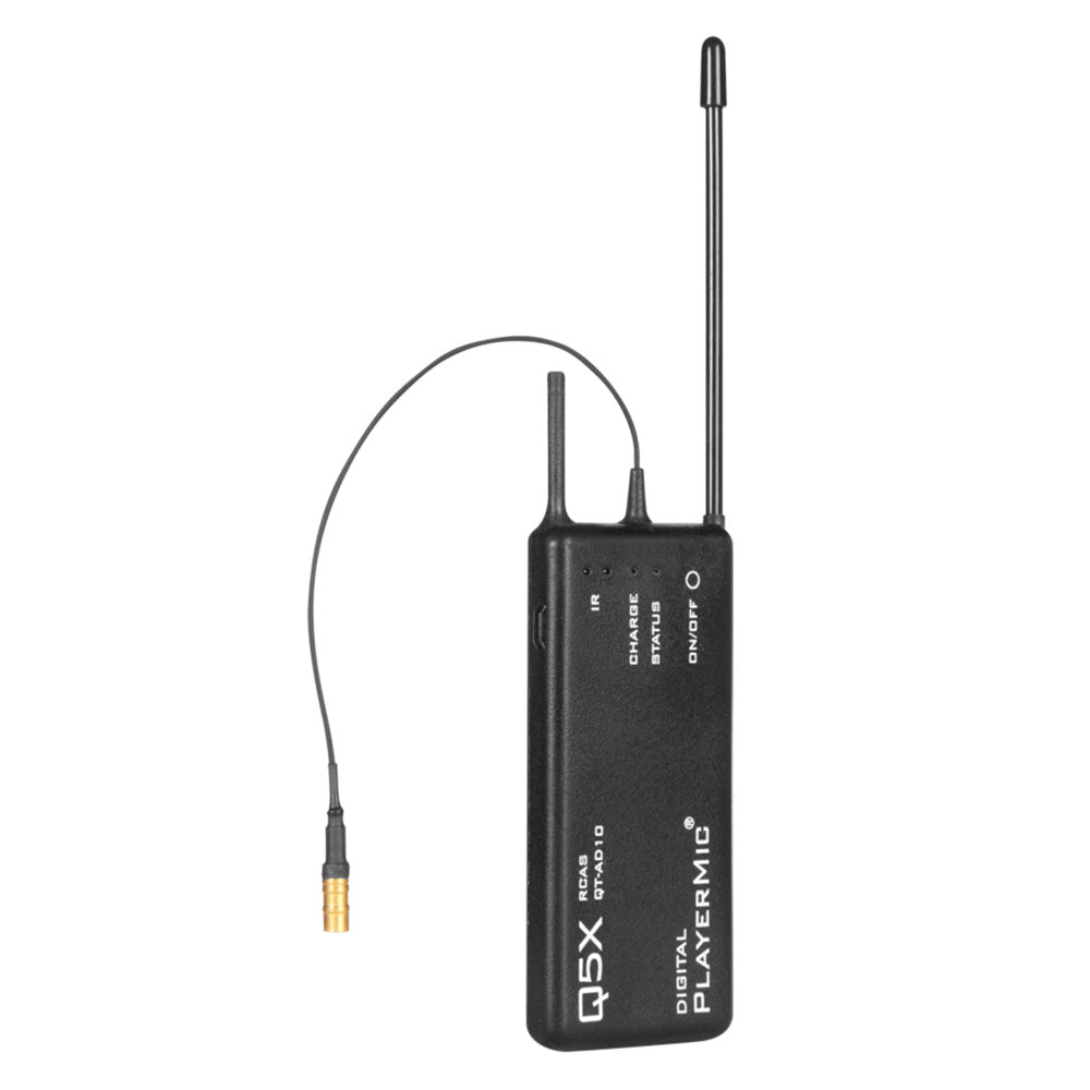 Shure Q5X QT-AD10P PLAYERMIC Flexible Rubber Bodypack Transmitter (K55 Band / 606-694 MHz)