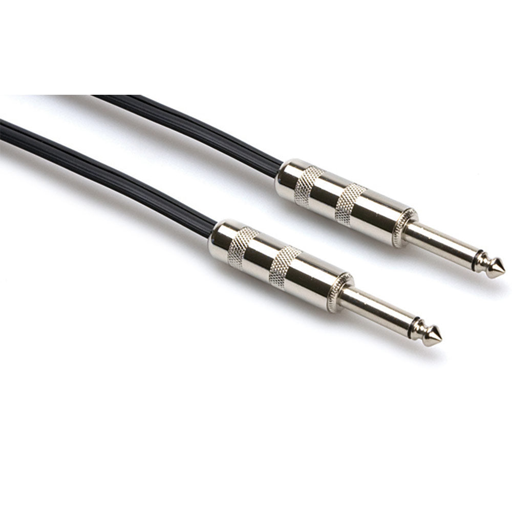 Hosa SKZ-605 Speaker Cable, Hosa 1/4 inch TS to Same, Black Zip, 5 feet