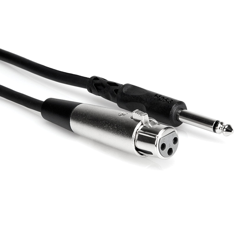 Hosa PXF-110 Unbalanced Interconnect, XLR3F to 1/4 inch TS, 10 feet