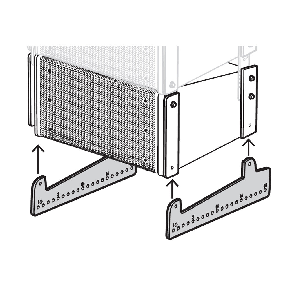 Electro-Voice X12PU-BGK - Pull-Up Bottom Grid Kit for X1 or X2 Line Array