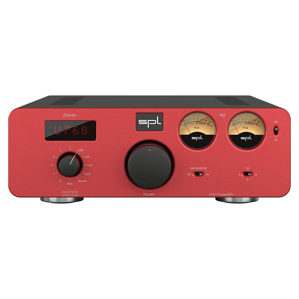 SPL Director MK2 - HiFi Preamplifier with DAC (Red with DAC Option)