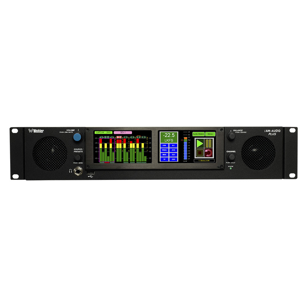 Wohler iAM-AUDIO-2 PLUS - 16-Channel 3G-SDI and Analog Audio Monitor