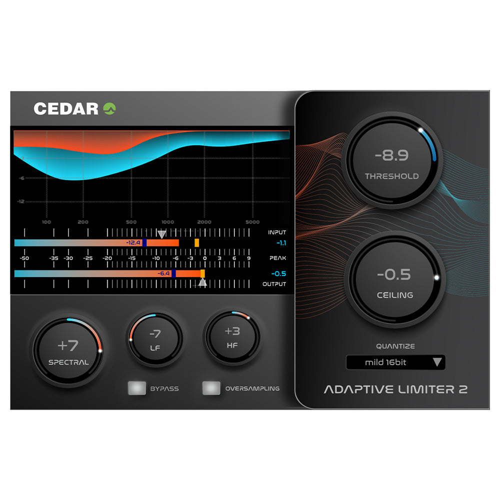 CEDAR Audio Adaptive Limiter 2 - Spectral Dynamics Plugin (VST/AU/AAX)