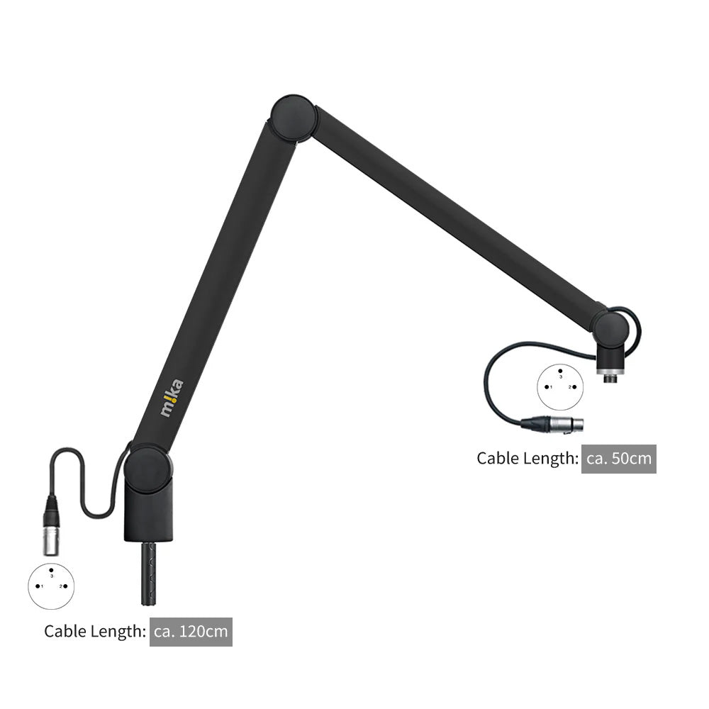 Yellowtec YT3601-XLR - m!ka Microphone Arm (Black / XLR Ends)