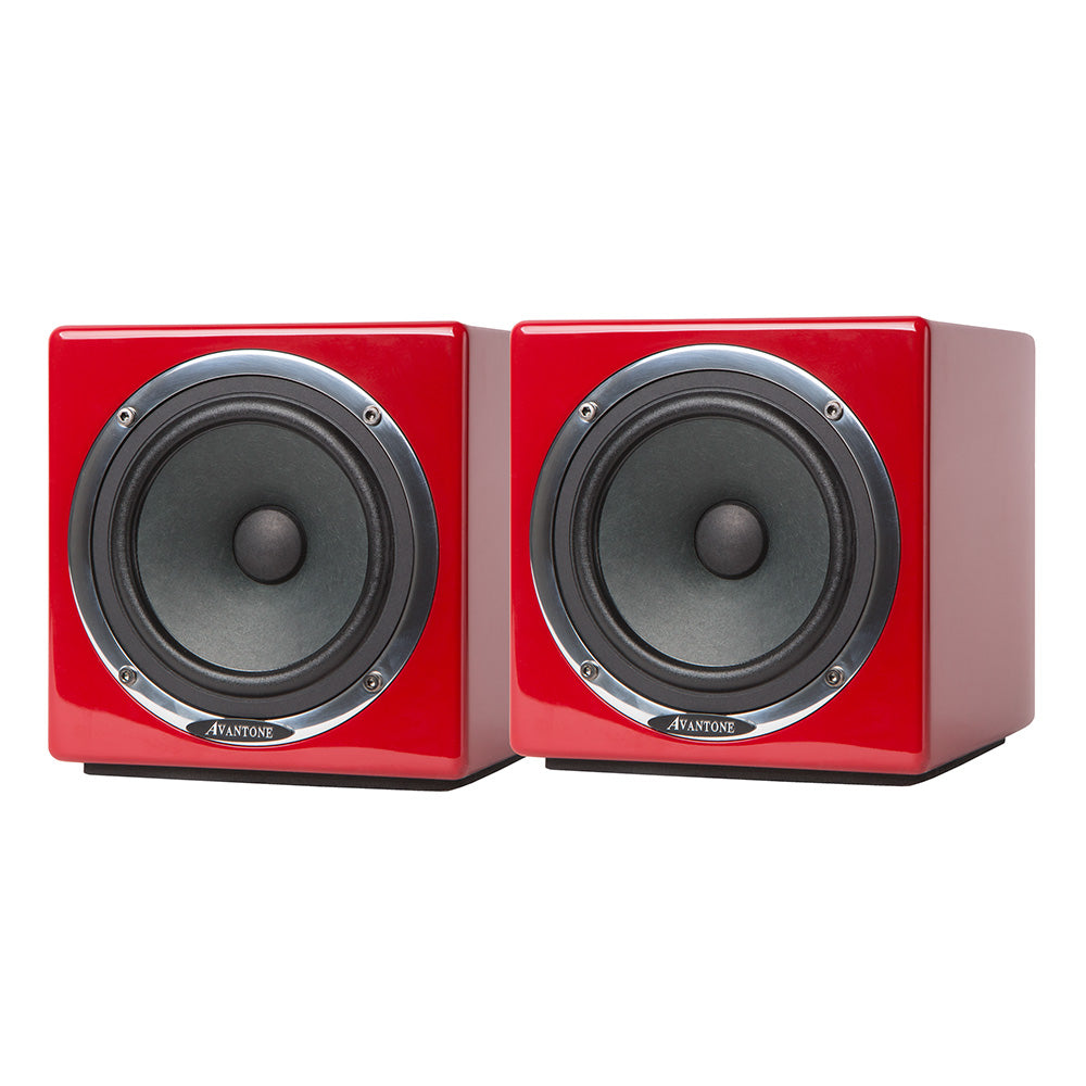 Avantone MixCube 10th Anniversary Full-Range Mini Reference Monitor (Red / Active) - Pair