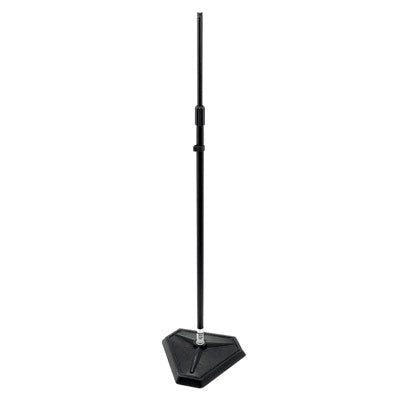 On Stage MS7625B Hex-Base Quarter-Turn Threadless Microphone Stand - Black