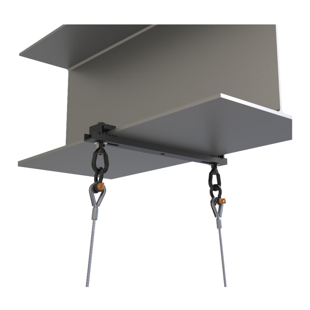 Adaptive Technologies BC16-21-2 - Rigging Channel Beam Clamp (16-21" Open Hang / Dual Swivel Eye)