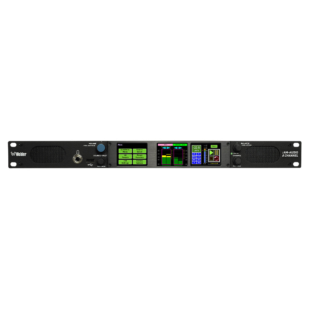 Wohler iAM1-8 - 8-Channel 3G-SDI and Analog Audio Monitor