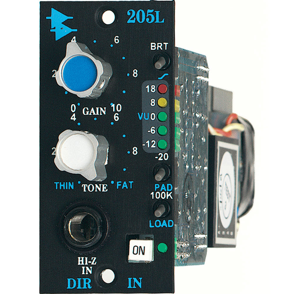 API 205L Discrete Direct Input DI Guitar/Bass Preamp - 200 Series Legacy Module