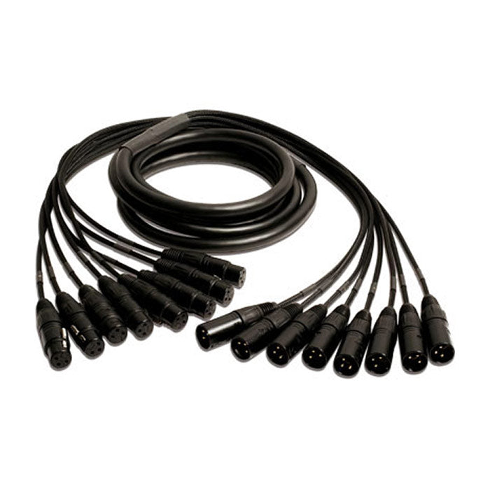 Mogami Gold Series 8 Channel Recording Snake (XLRM to XLRF, 75 Foot)