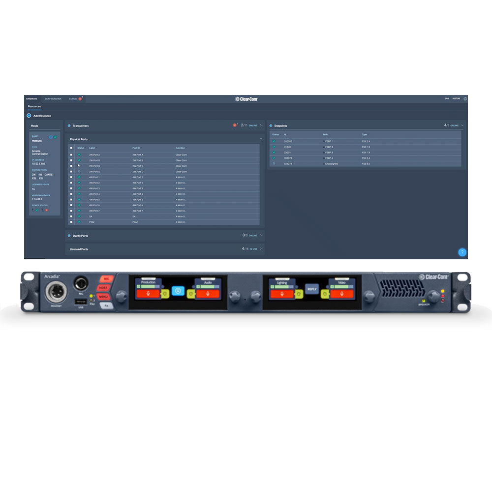 Clear-Com ARCADIA-16P-LIC - 16-Port License Upgrade Pack for Arcadia