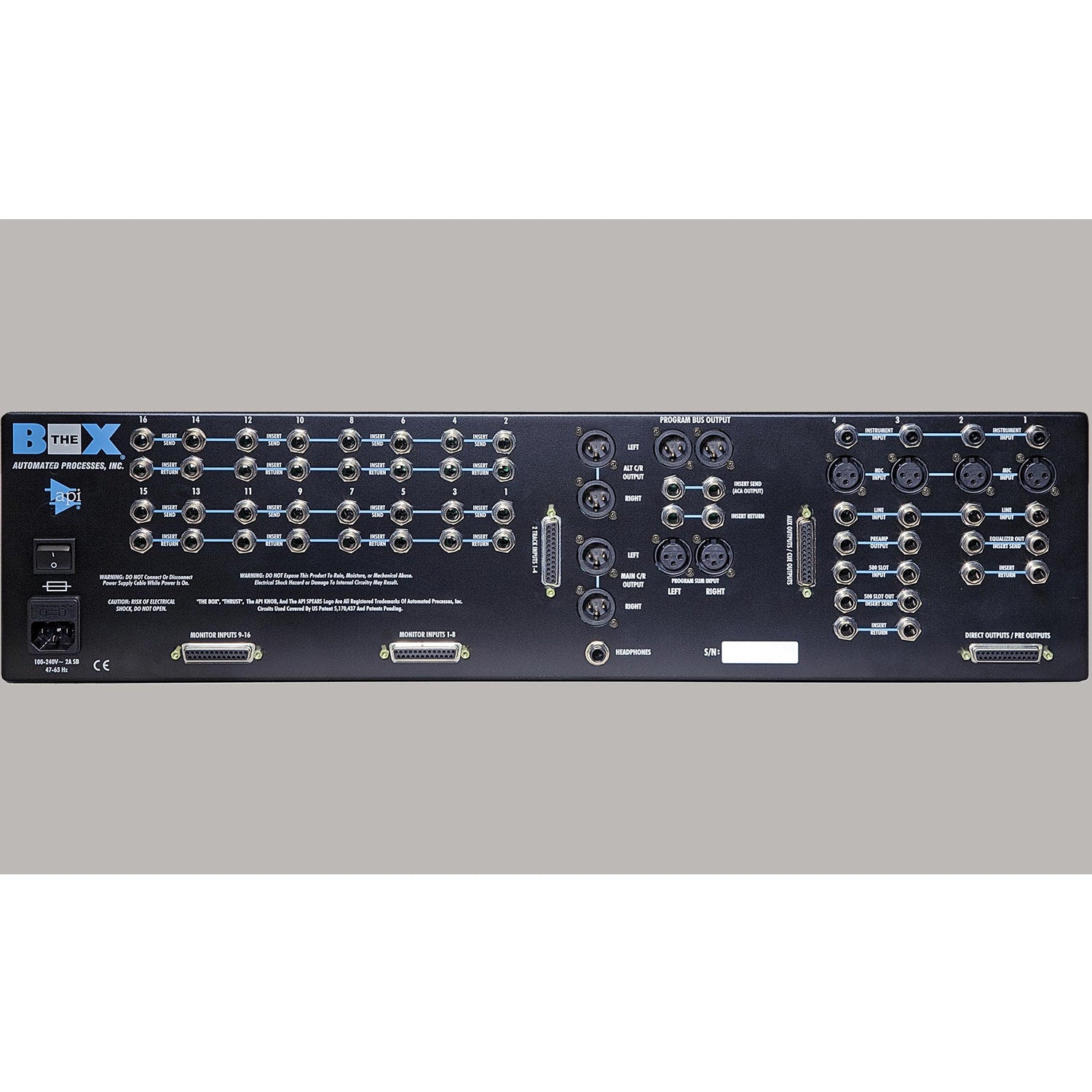 API THE BOX Project Recording and Mixing Console