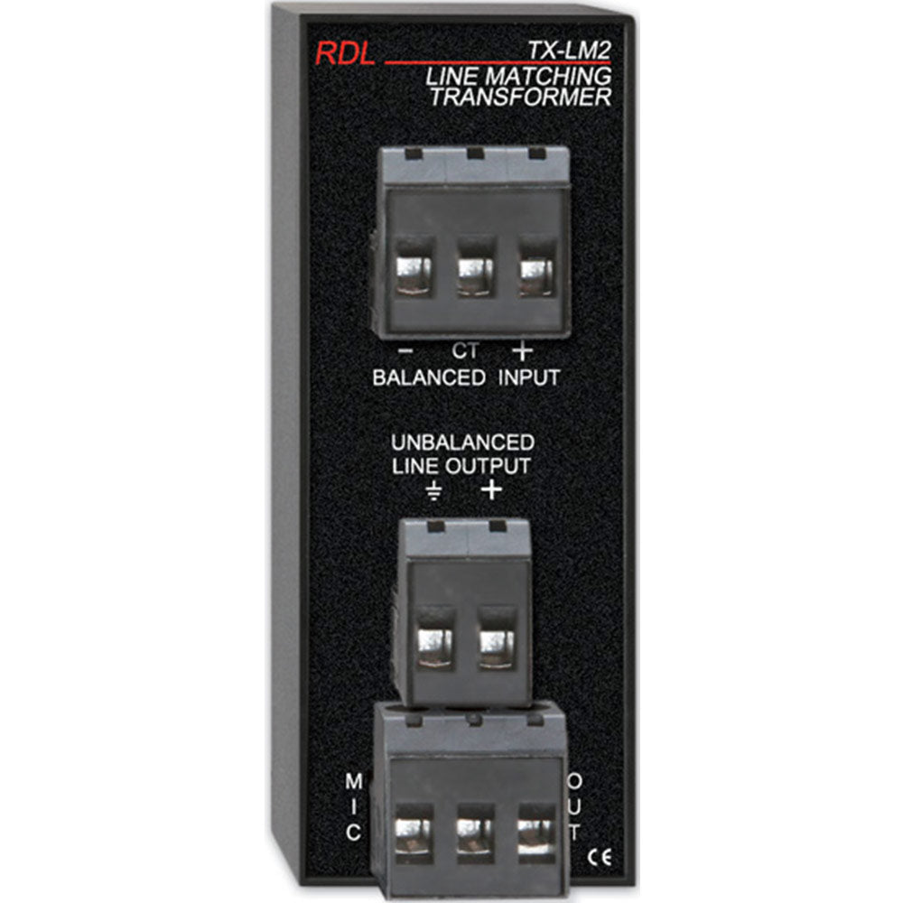 RDL TX-LM2 Line Level to Mic Level Transformer