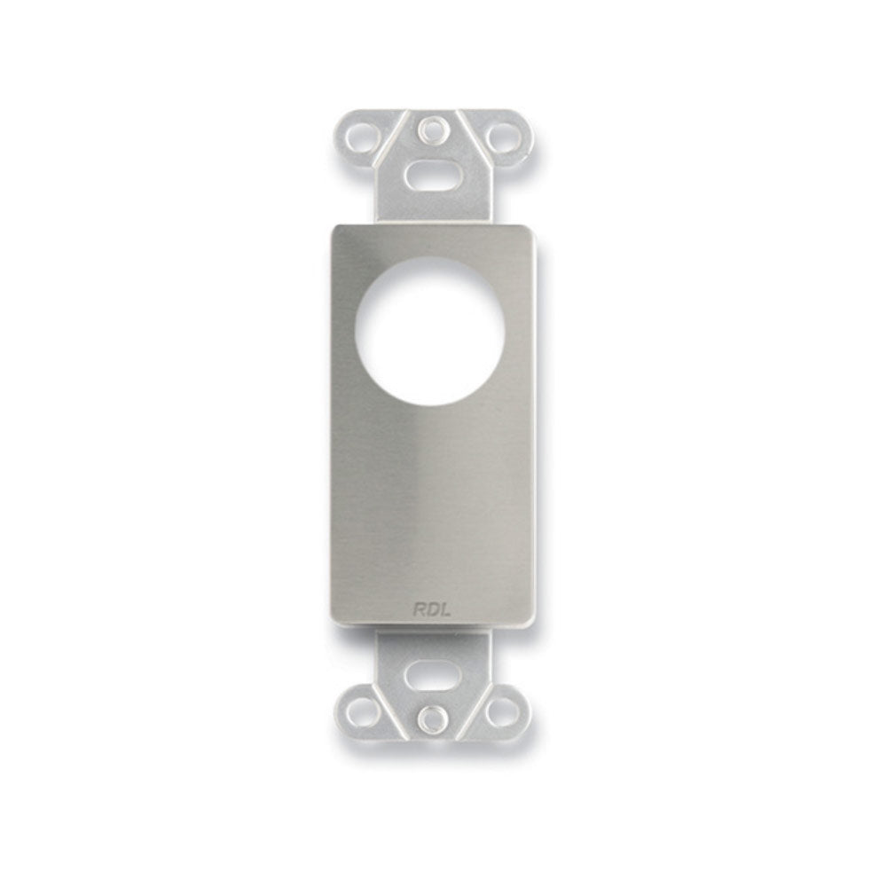 RDL DS-D1T Single Plate for Standard and Specialty Connectors (Stainless)