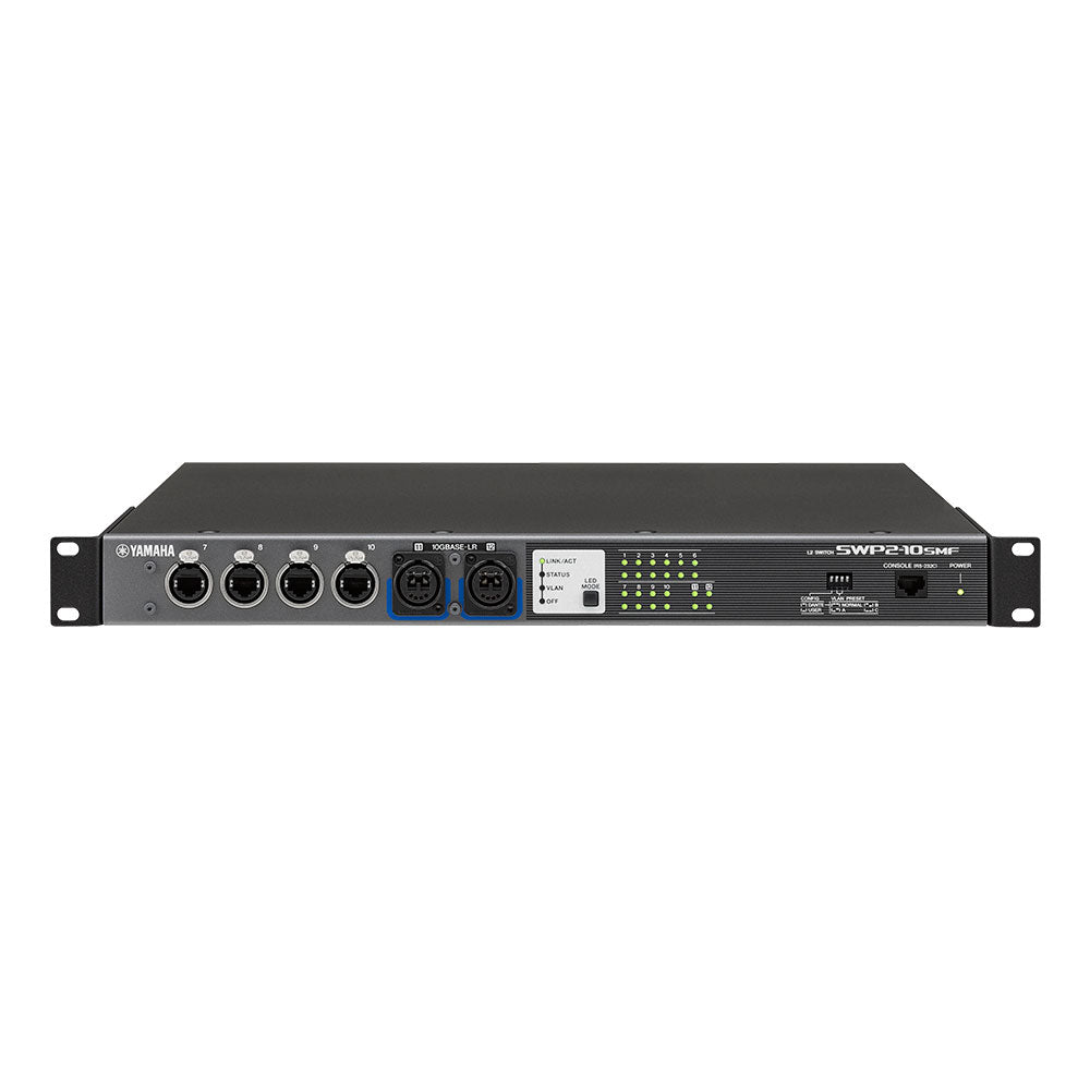 Yamaha SWP2-10SMF - Dante Network Switch with Single-Mode Fiber Ports