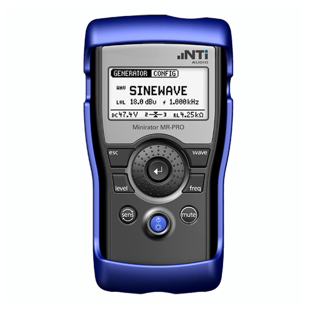 NTi Audio MR-Pro Minirator Enhanced Analog Audio Signal Generator/Cable Analyzer
