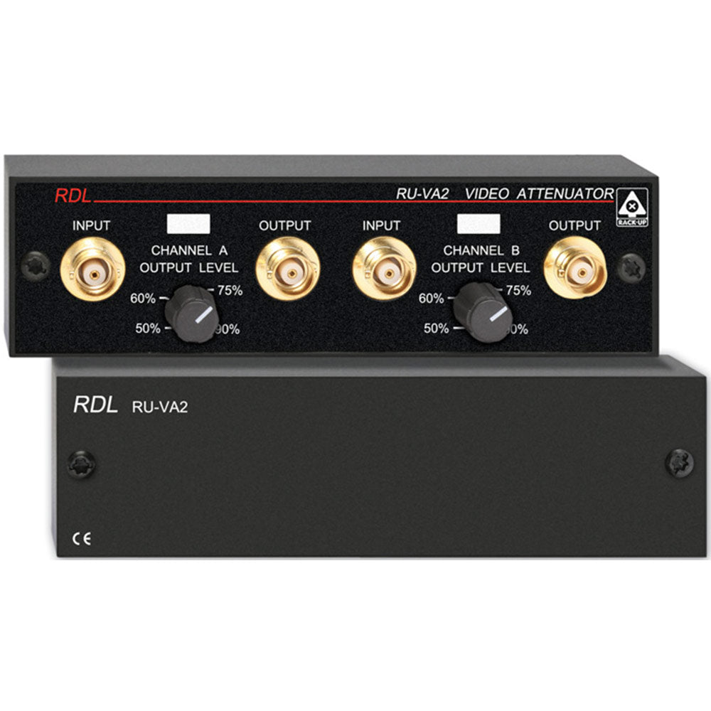 RDL RU-VA2 Dual Adjustable Video Attenuator - BNC